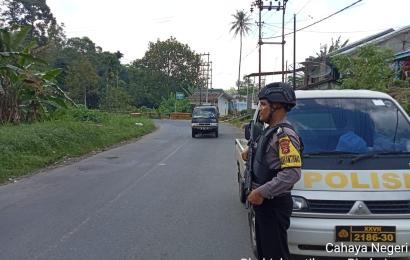 Amankan Jalan Lintas Menuju Kota Lubuklinggau, Polsek PUT Gelar Patroli Berkala