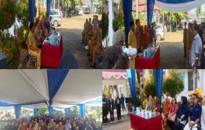 Polsek Kampung Melayu Hadiri Upacara Penerimaan Mahasiswa KKN UNIB Periode 100