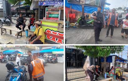 Antisipasi 3C, Polresta Bengkulu Patroli Mobiling di Pasar Minggu