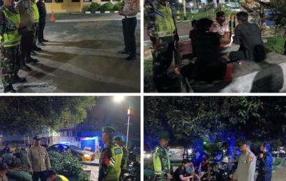 Jaga Kamtibmas, Polsek Muara Bangkahulu Patroli Gabungan Bersama Koramil