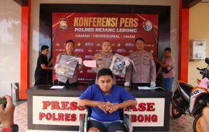 Begal 32 TKP Dilumpuhkan Polres Rejang Lebong