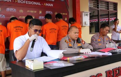 Ops Antik Nala, Polres RL Tangkap 7 Tersangka dan Puluhan Paket Narkoba