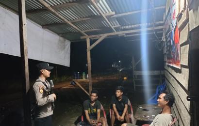Ciptakan Suasana Aman, Polsek Muara Sahung Patroli Rutin di Seputran Wilkum