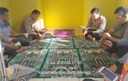 Tingkatkan Keimanan dan Ketaqwaan Anggota, KSKP Pulau Baai Gelar Binrohtal