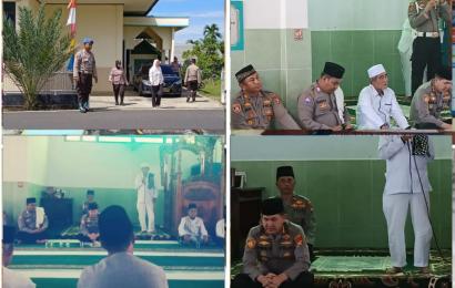 Berikan Rasa Aman, Polsek Muara Bangkahulu Laksanakn Pengamanan Salat Jumat dan Jumat Curhat Bersama Kapolresta