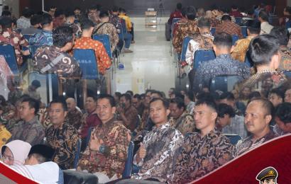 Polresta Bengkulu Ikuti Nobar Wayang Kulit di Mabes Polri Melalui Zoom Meeting