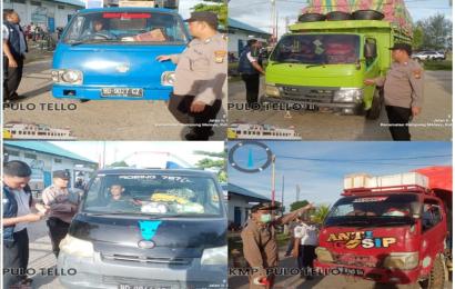 Cegah Gangguan Kamtibmas, Polsek KSKP Pulau Baai Patroli dan Monitoring Keberangkatan dan Kedatangan Kapal