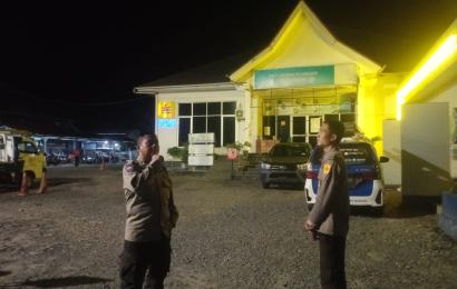 Polsek Teluk Segara Patroli Dialogis, Sampaikan Imbauan Kamtibmas kepada Security PLN