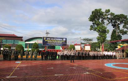 Polres Rejang Lebong Apel Gelar Pasukan Ops Patuh Nala 2023