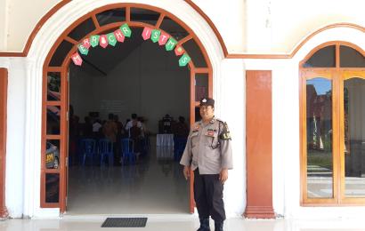 Jaga Keamanan Dalam Beribadah, Polsek Padang Jaya Laksanakan Pengamanan Gereja 