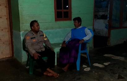 Cegah Aksi Kriminalias, Polisi RW Polsek Padang Jaya Sambang dan Silaturahmi dengan Warga 