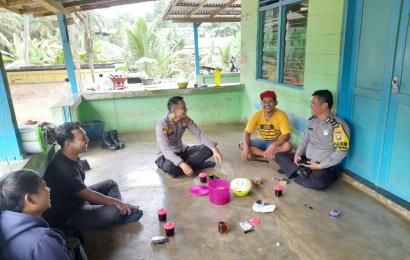 Ciptakan Kondusifitas, Polsek Giri Mulya Sambang Tokoh Masyarakat
