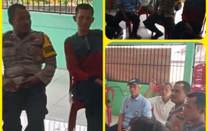 Bhabinkamtibmas Polsek Seginim, Lakukan Sambang kepada Tomas Sampaikan Imbauan Kamtibmas
