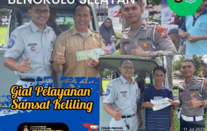 Sat Lantas Polres BS Gelar Samsat Keliling di Kecamatan Pino Raya dan RSHD Manna