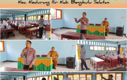 Penyuluhan Tertib Lalu Lintas dan Kenakalan Remaja di SMP Negeri 19, Polsek Kedurang Sampaikan Imbauan