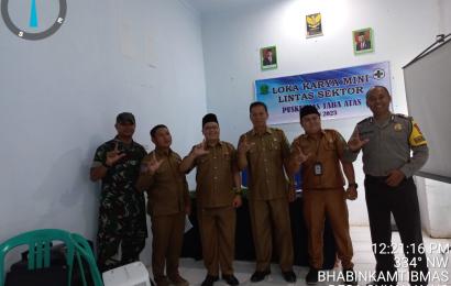 Bhabinkamtibmas Polsek Lebong Atas Hadiri Lokakarya Mini Puskesma Taba Atas