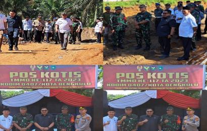 Kapolresta Bengkulu Hadiri Upacara TMMD Reguler 117 Tahun Anggaran 2023 di Kelurahan Betungan 