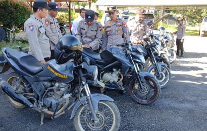 Laksanakan Giat Imbangan Ops Patuh Nala 2023, Polsek Giri Mulya Cek Kelengkapan Kendaraan Personel