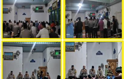 Di Masjid Nurul Iman, Polresta Bengkulu Gelar Subuh Keliling 