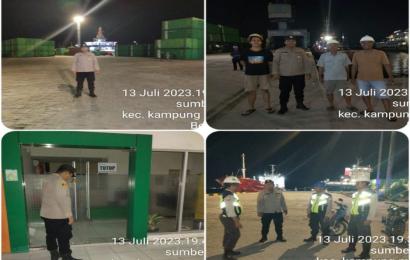 Patroli Malam, Polsek KSKP Pulau Baai Sasar Objek Vital dan Pemukiman Penduduk