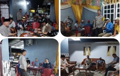 Bhabinkamtibmas Polsek Teluk Segara Imbau Warga yang Melaksanakan Pesta Tidak Menggunakan Badan Jalan