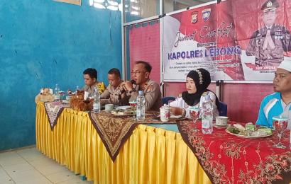 Polres Lebong Gelar Jumat Curhat di Desa Gandung Baru