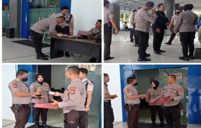 Laksanakan Program Binkamsa, Satbinmas Polresta Bengkulu Cek Anggota Satpam Bank Fadilah