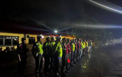 Jamin Kondusifitas Kamtibmas Dimalam Minggu, Polres Bengkulu Selatan Turunkan 58 Personel