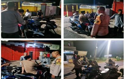 Ciptakan Situasi Kamtibmas, Polsek Muara Bangkhulu Gelar Patroli