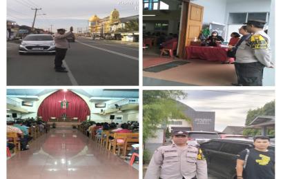 Patroli Hari Minggu, Polsek Ratu Agung Lakukan Pengamanan Ibadah di GKII