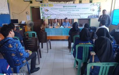 Bhabinkamtibmas Polsek Sukaraja Hadiri Pelepasan PPK Ormawa Himapbio FKIP KBM UNIB 2023