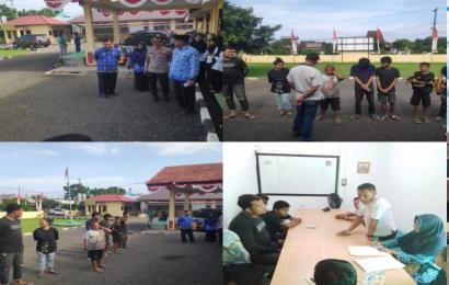 Polsek Selebar Bersama Dinsos Melaksanakan Penertiban Tuna Wisma Diwilayah Kota Bengkulu