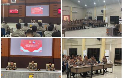Tingkatkan Kinerja, Kabag Ops Polresta Bengkulu Pimpin Anev Kinerja Bulanan