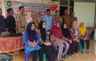 Bhabinkamtibmas olsek Kedurang , Hadiri Musyawarah Desa Penetapan Hasil Pemutakhiran SDGS Desa Tahun 2023 Desa Tanjung Besar