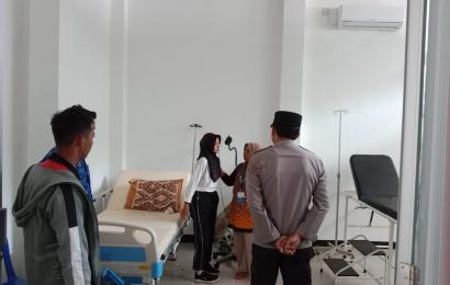 Polsek Padang Jaya Peduli, Antar Anggota Paskibraka Pingsan Saat Latihan ke Puskesmas