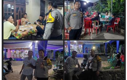 Sambang Dialogis, Bhabinkamtibmas Polsek Gading Cempaka Berikan Imbaun Kamtibmas Kepada Warga yang Melaksanakn Pesta Pernikahan