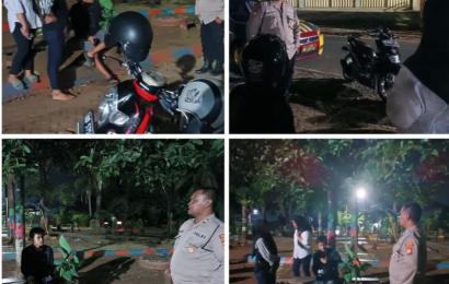 Ciptakan Situasi Kamtibmas yang Kondusif, Personel Polsek Muara Bangkahulu Patroli Dialogis