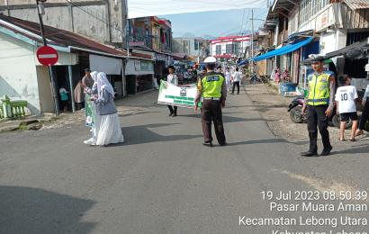 Satlantas Polres Lebong Laksanakan Pengawalan dan Pengaturan Pawai Ta'aruf Peringatan Tahun Baru Islam