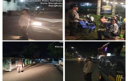 Jaga Situasi Kamtibmas, Polsek Ratu Agung Patroli di Seputaran Hotel Mercure 