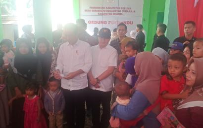 Presiden Jokowi Kunjungi Posyandu Desa Sarimulyo Sukaraja Seluma