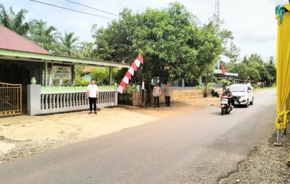 Menjadi Bagian dari Pengamanan Perjalanan Presiden, Personel Polsek Lais Disebar di Jalan