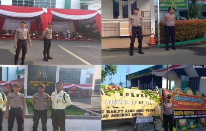 Sat Samapta Polresta Bengkulu, Berikan Pengamanan Upacara Peringtan Hari Bhakti Adhyaksa ke 63