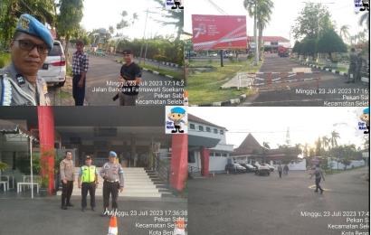 Polsek Selebar Laksanakan Kesiapan Pengamanan Kedatangan Jemaah Haji Provinsi Bengkulu