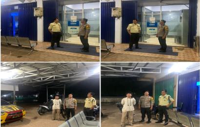 Minggu Malam, Polsek Muara Bangkahulu Patroli Keliling Pantau Situasi Kamtibmas