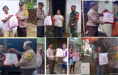 Melalui Polresta Bengkulu dan Polsek Jajaran, Ratusan Bantuan Paket Sembako dari Presiden RI Jokowi di Salurkan