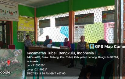Bhabinkamtibmas Polsek Lebong Atas Mediasi Perselisihan Warga Soal Tanah