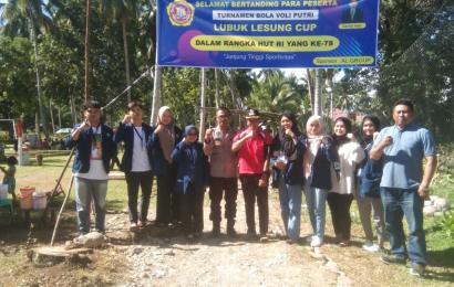 Polsek Lais Laksanakan Pengamanan Pertandingan Bola Volley