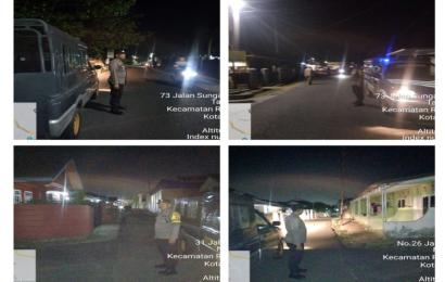 Polsek Ratu Agung Patroli Rutin di Seputaran Wilayah Hukum di Malam Hari Cegah Gangguan Kamtibmas