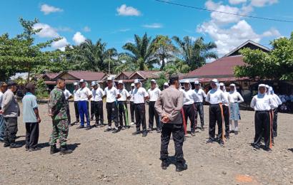 Kapolsek Giri Mulya Melaksanakan Seleksi Paskibra Tingkat Kecamatan