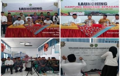 Kapolsek Teluk Segara Hadiri Launching Kampung Moderasi Beragama Kota Bengkulu